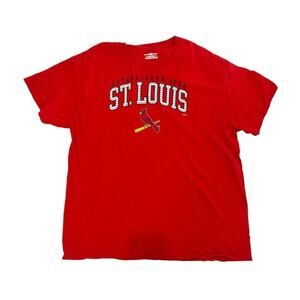St. Louis Cardinals T Shirt Red MLB Baseball Graphic Tee Fanwear Sport Men’s XL